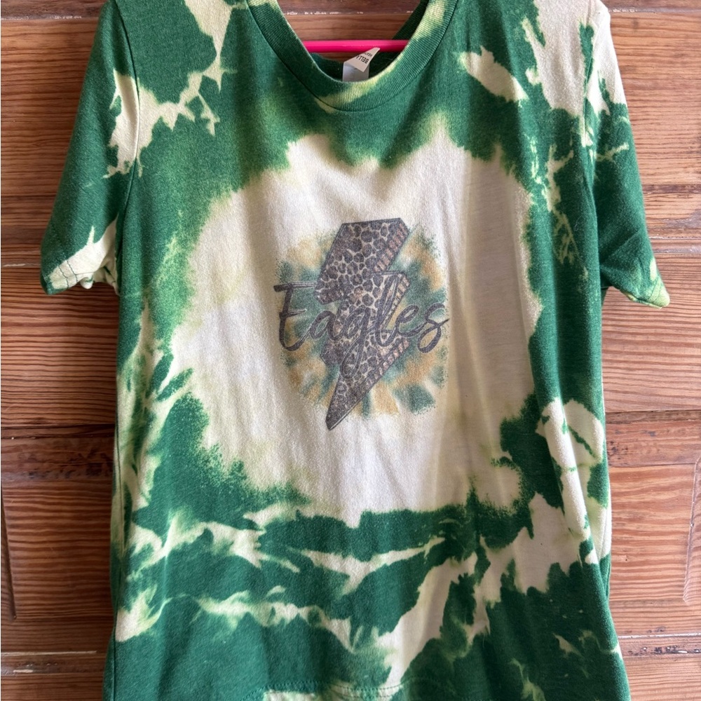 Bella Canvas Green Tie-Dye Kids Tee